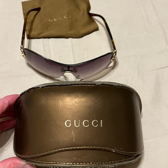 SOLD**** Authentic Gucci Bamboo Sunglasses GG 2875/S tortoise - Picture 8 of 15